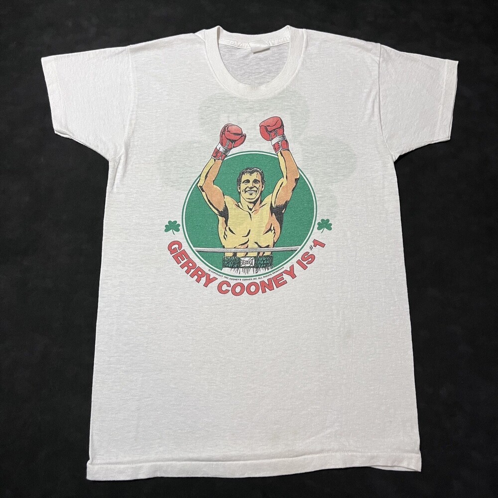 Gerry Cooney Irish Vintage Boxing Shirt 80s Everlast Caesars Palace Heavy Weight